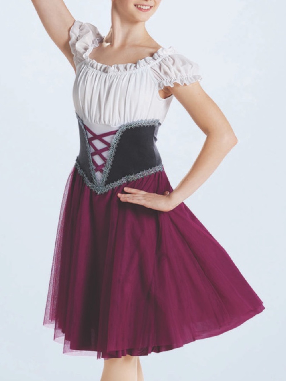 Weissman Burgundy Maiden Dress Dance Costume